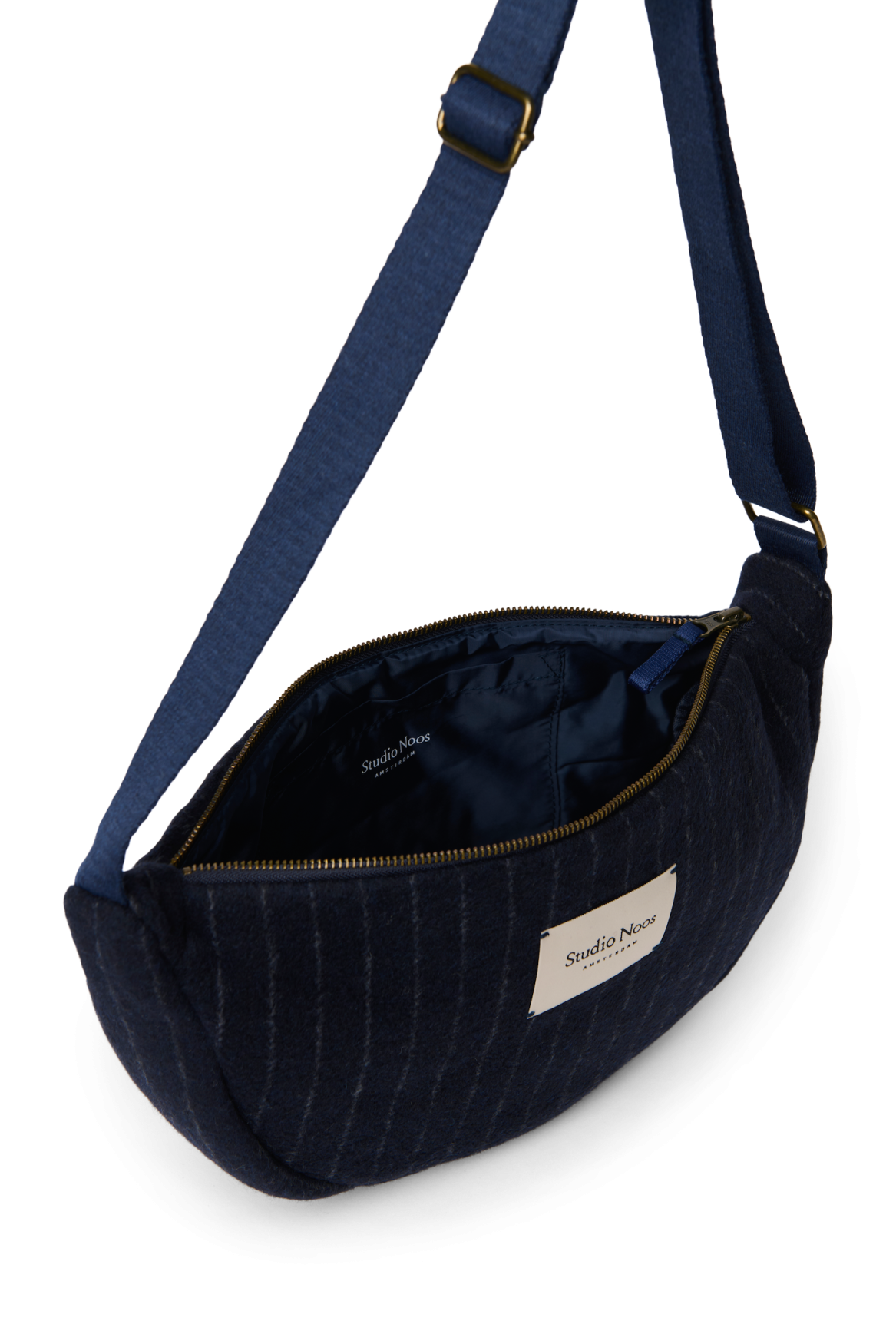 Flannel Chalkstripe Adult Fanny Pack | Dark Blue