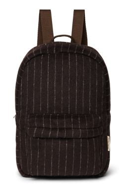 Flannel Chalkstripe Midi Backpack | Brown