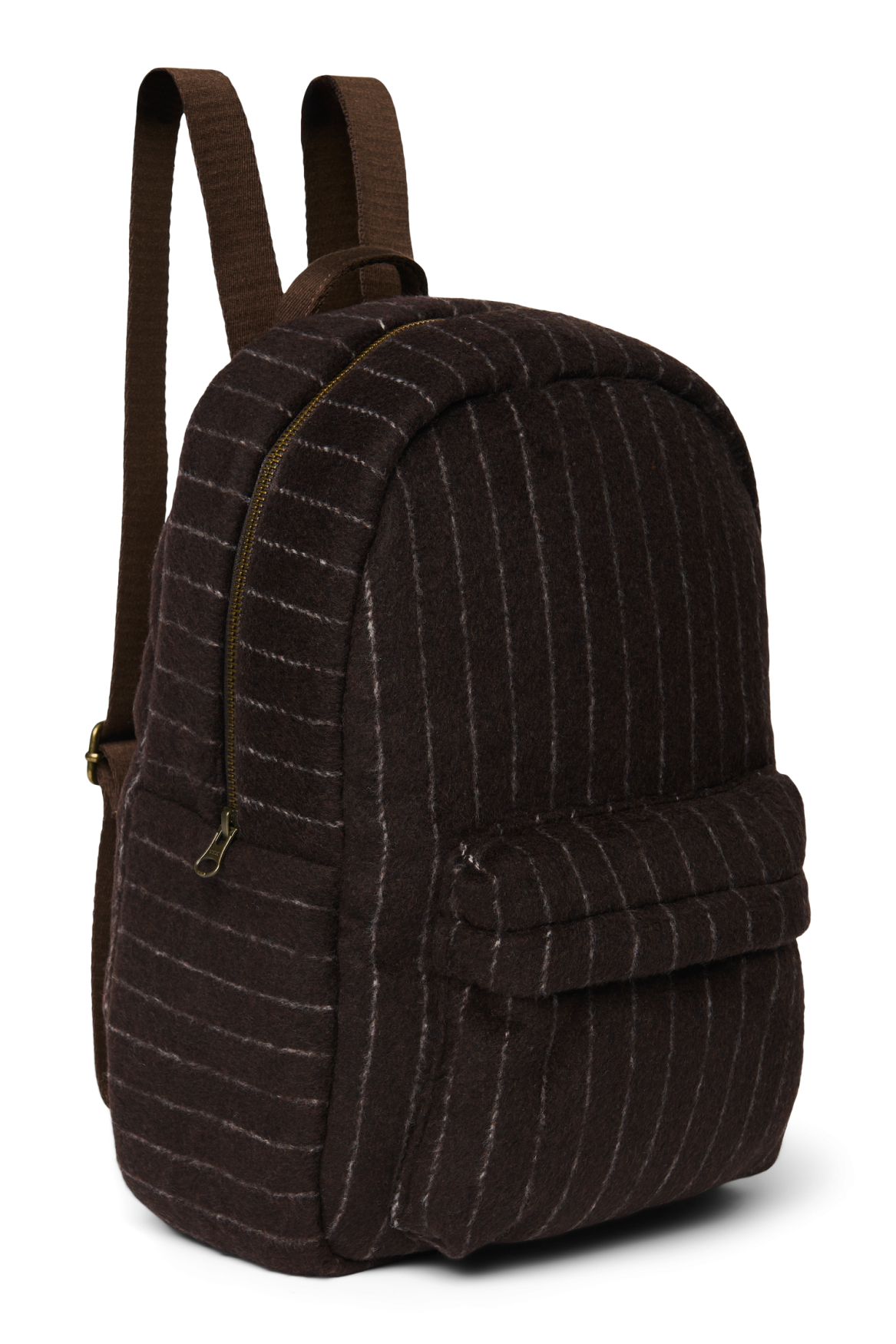 Flannel Chalkstripe Midi Backpack | Brown