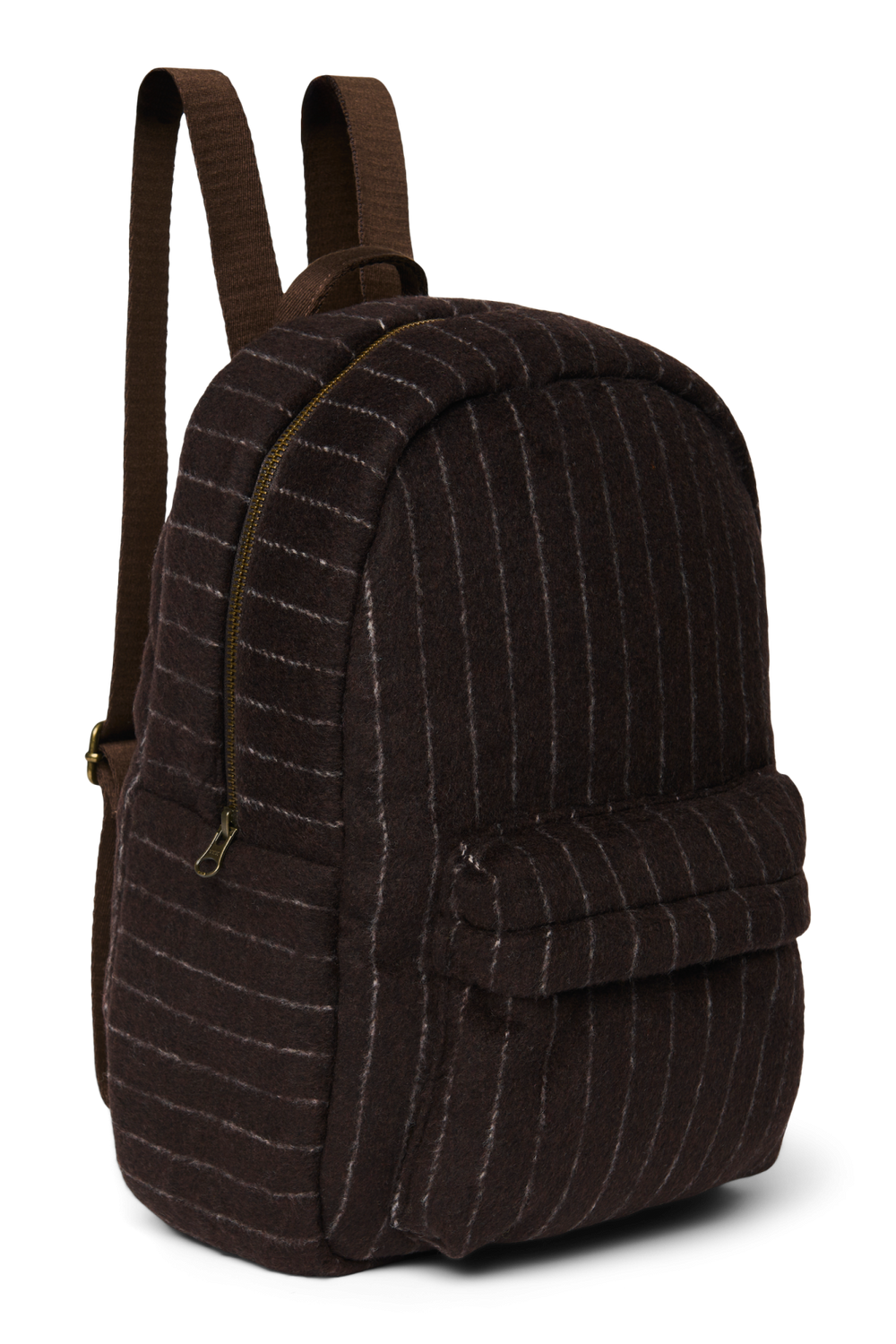 Flannel Chalkstripe Midi Backpack | Brown