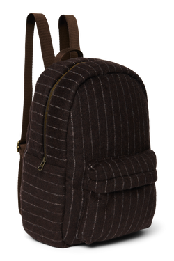 Flannel Chalkstripe Midi Backpack | Brown