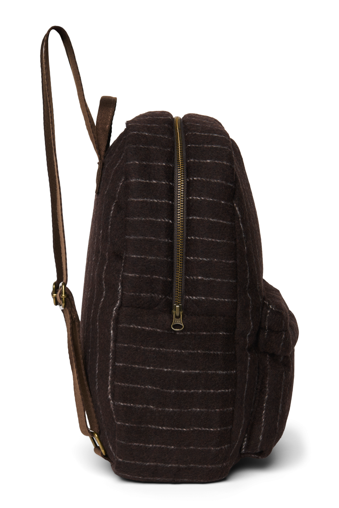 Flannel Chalkstripe Midi Backpack | Brown