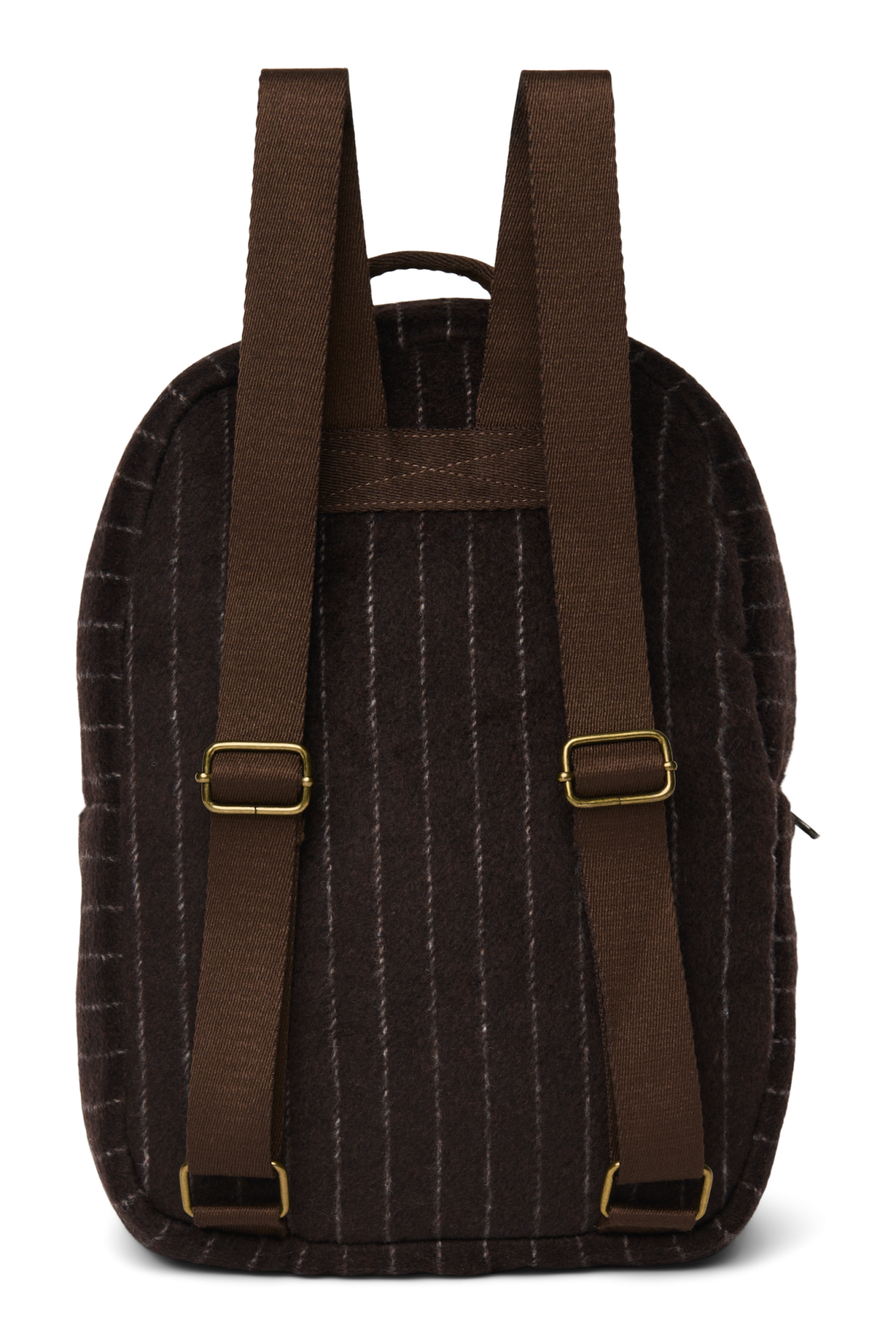 Flannel Chalkstripe Midi Backpack | Brown