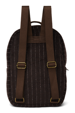 Flannel Chalkstripe Midi Backpack | Brown