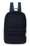 Flannel Chalkstripe Midi Backpack | Dark Blue