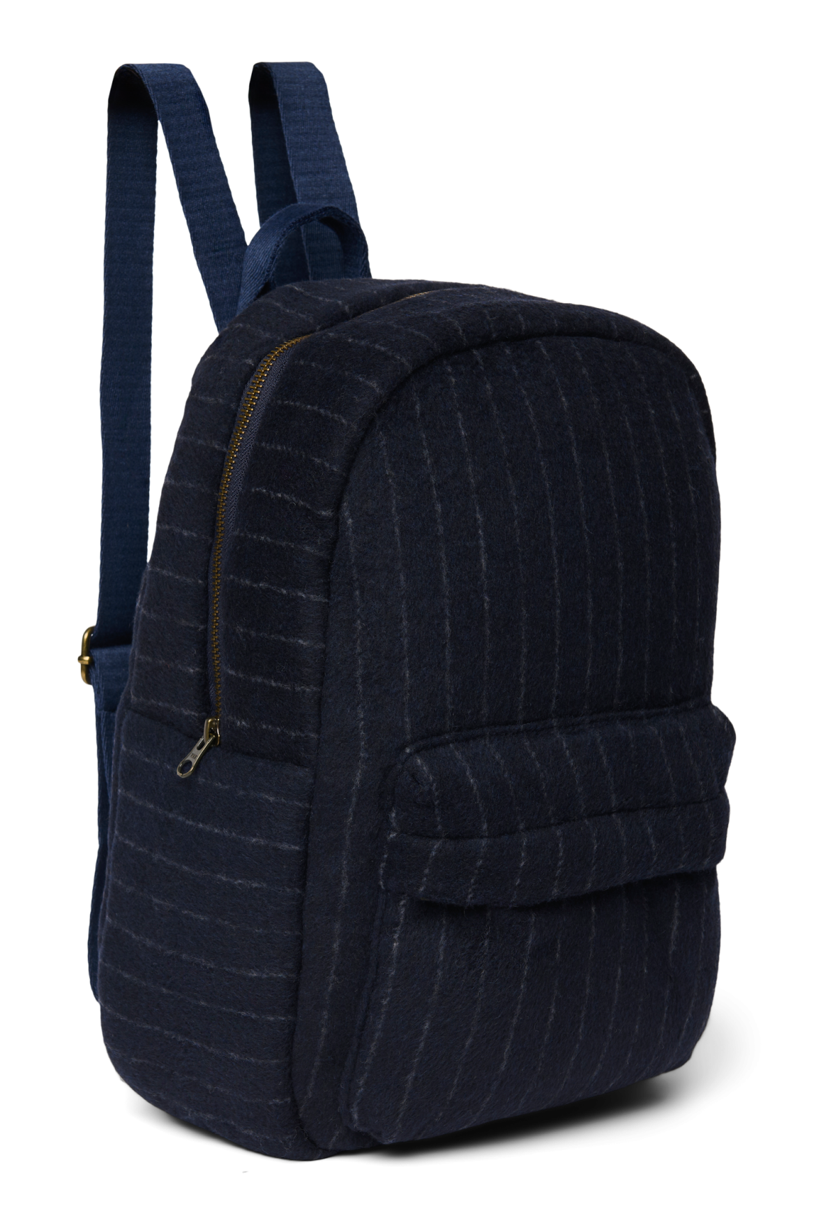 Flannel Chalkstripe Midi Backpack | Dark Blue