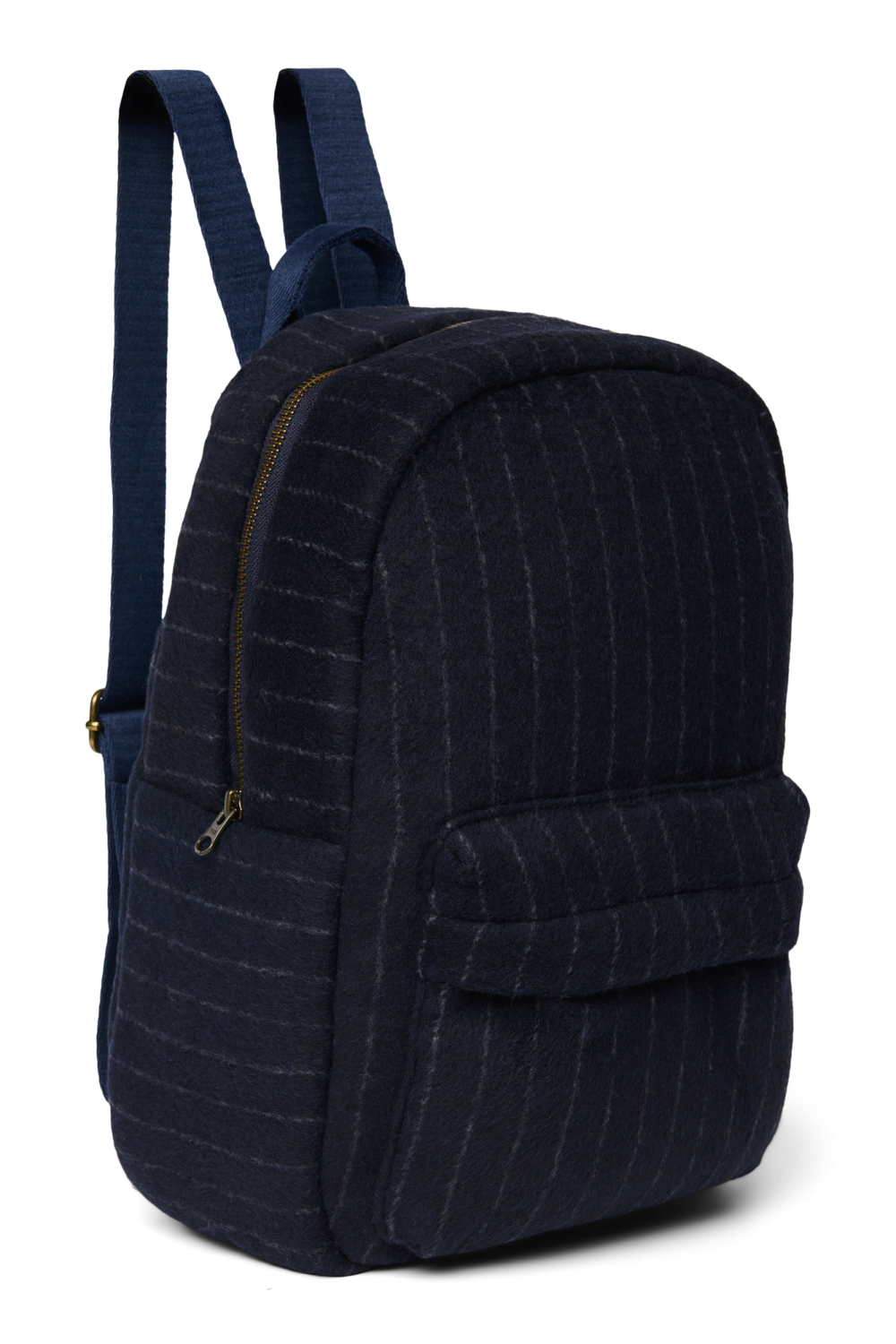 Flannel Chalkstripe Midi Backpack | Dark Blue