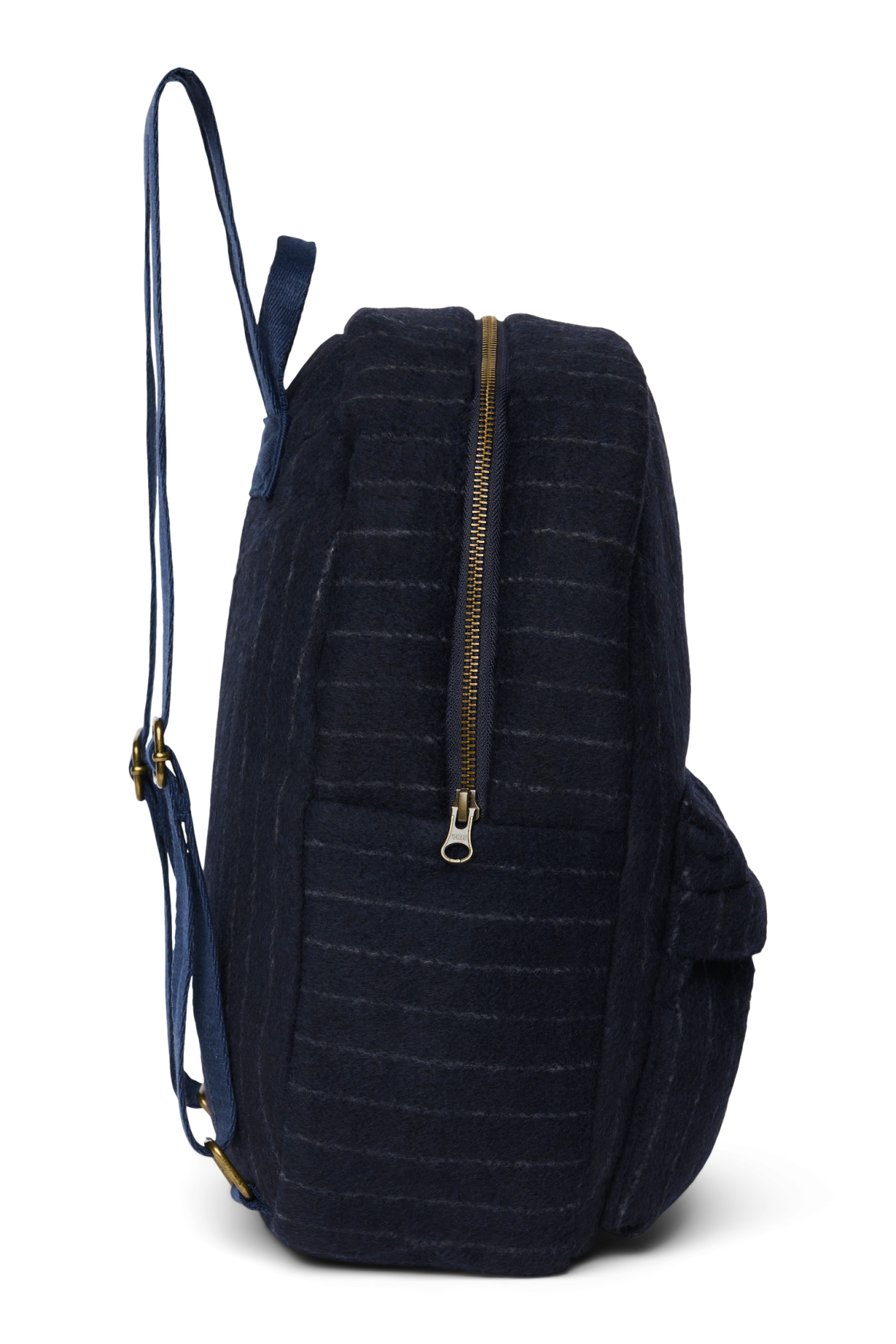 Flannel Chalkstripe Midi Backpack | Dark Blue