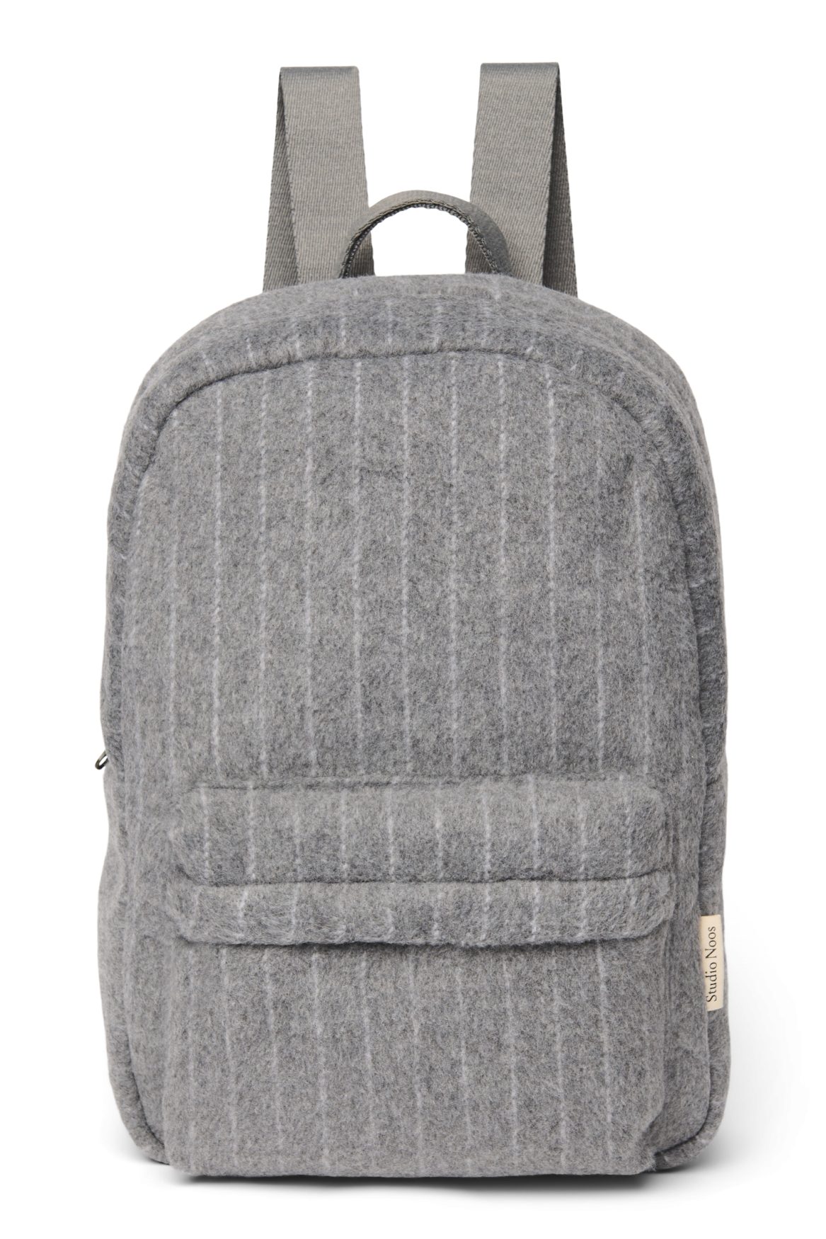 Flannel Chalkstripe Midi Backpack | Light Grey