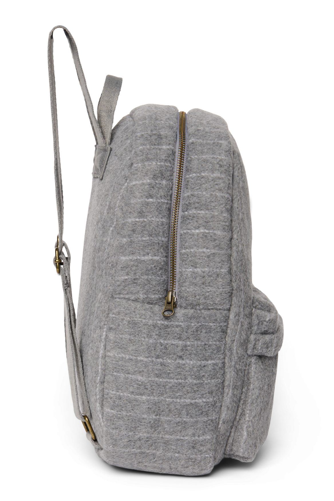 Flannel Chalkstripe Midi Backpack | Light Grey