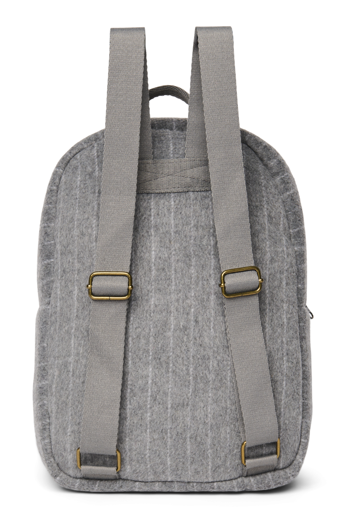 Flannel Chalkstripe Midi Backpack | Light Grey