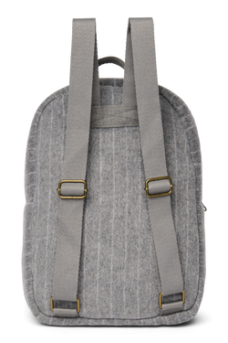 Flannel Chalkstripe Midi Backpack | Light Grey