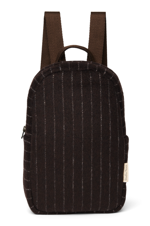 Flannel Chalkstripe Mini Backpack | Brown