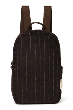 Flannel Chalkstripe Mini Backpack | Brown
