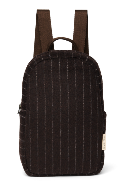Flannel Chalkstripe Mini Backpack | Brown – Studio Noos