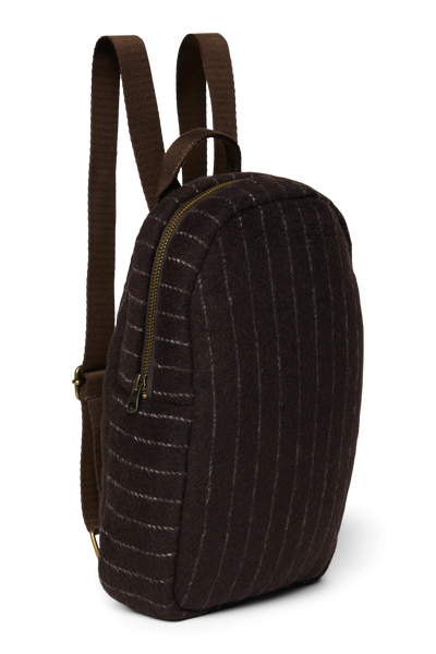 Flannel Chalkstripe Mini Rugzak | Bruine
