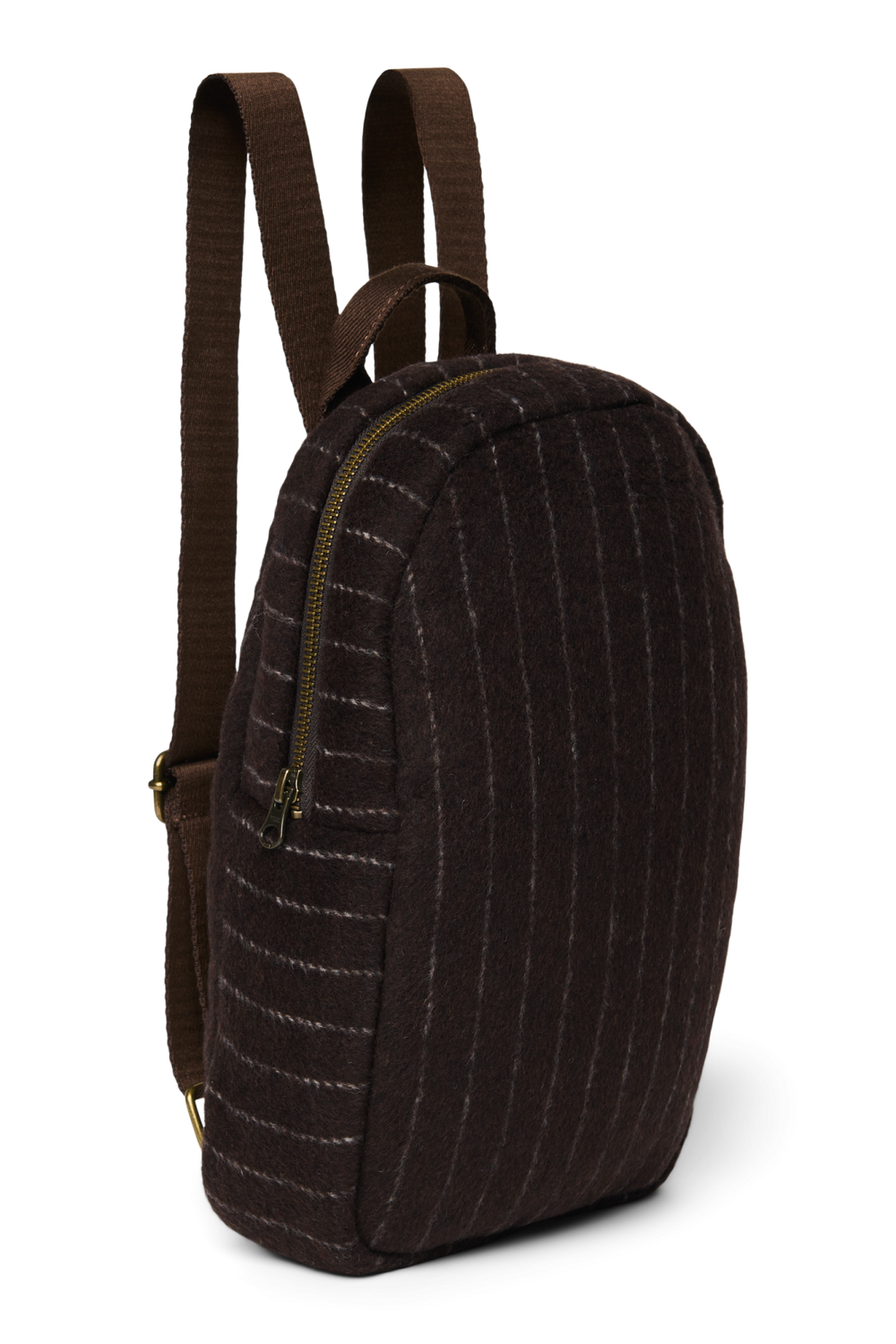Flannel Chalkstripe Mini Backpack | Brown