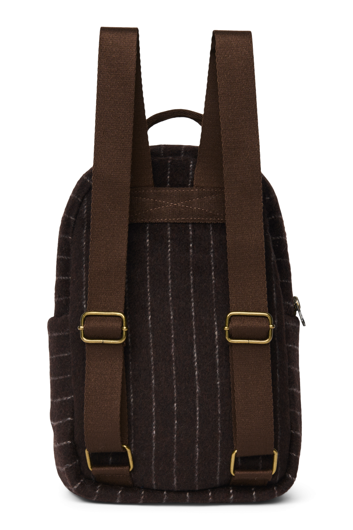 Flannel Chalkstripe Mini Backpack | Brown