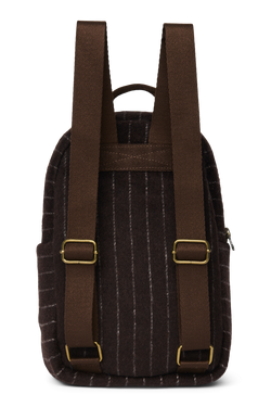 Flannel Chalkstripe Mini Backpack | Brown