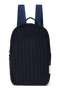 Flannel Chalkstripe Mini Backpack | Dark Blue