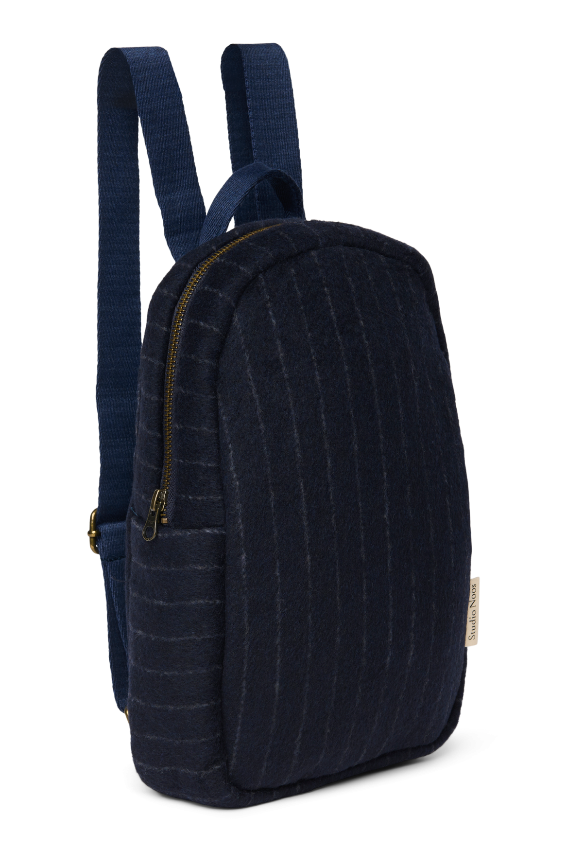 Flannel Chalkstripe Mini Backpack | Dark Blue