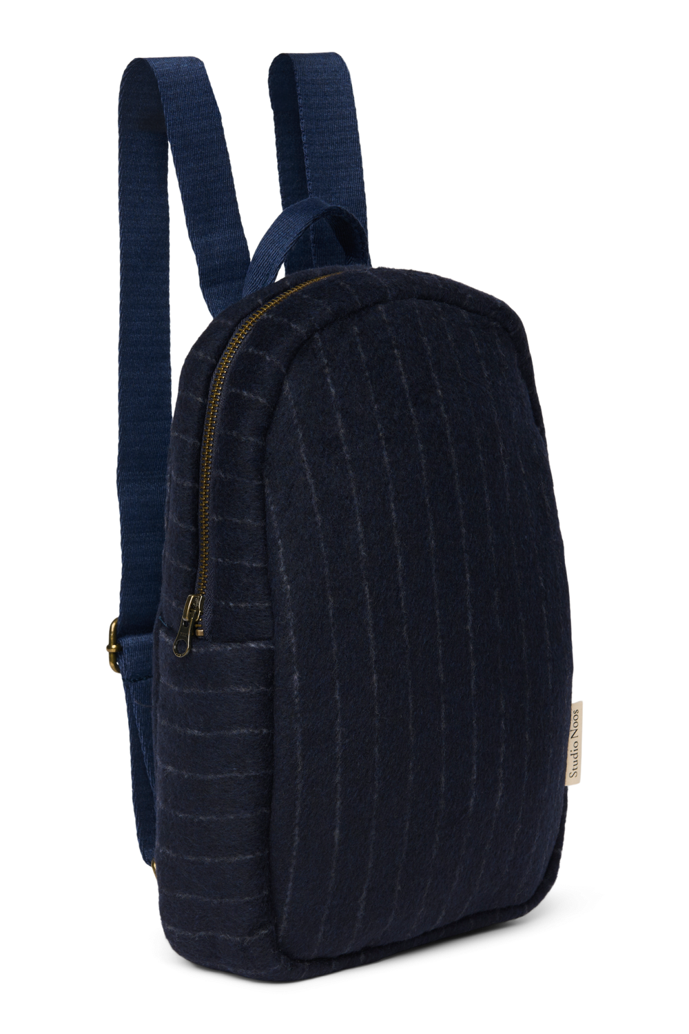 Flannel Chalkstripe Mini Backpack | Dark Blue