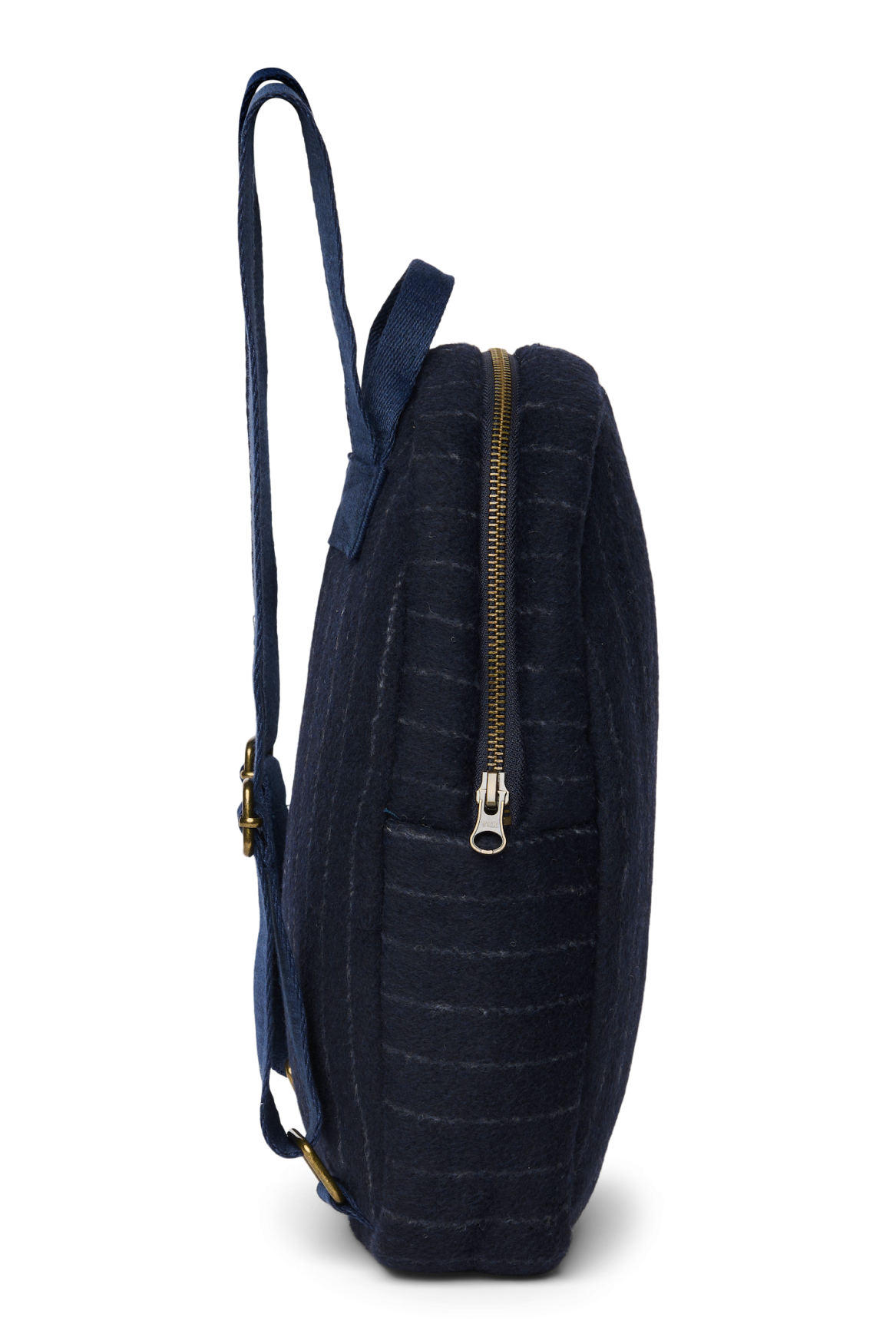 Flannel Chalkstripe Mini Backpack | Dark Blue