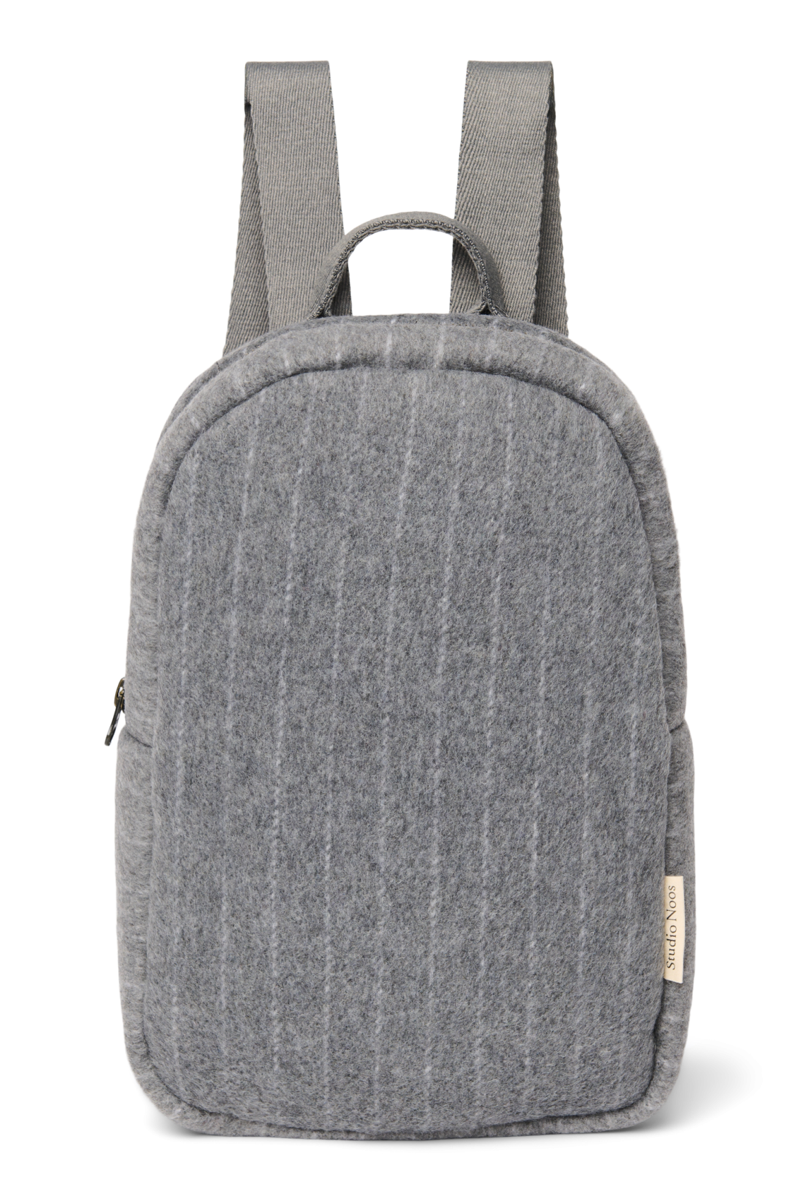 Flannel Chalkstripe Mini Backpack | Light Grey