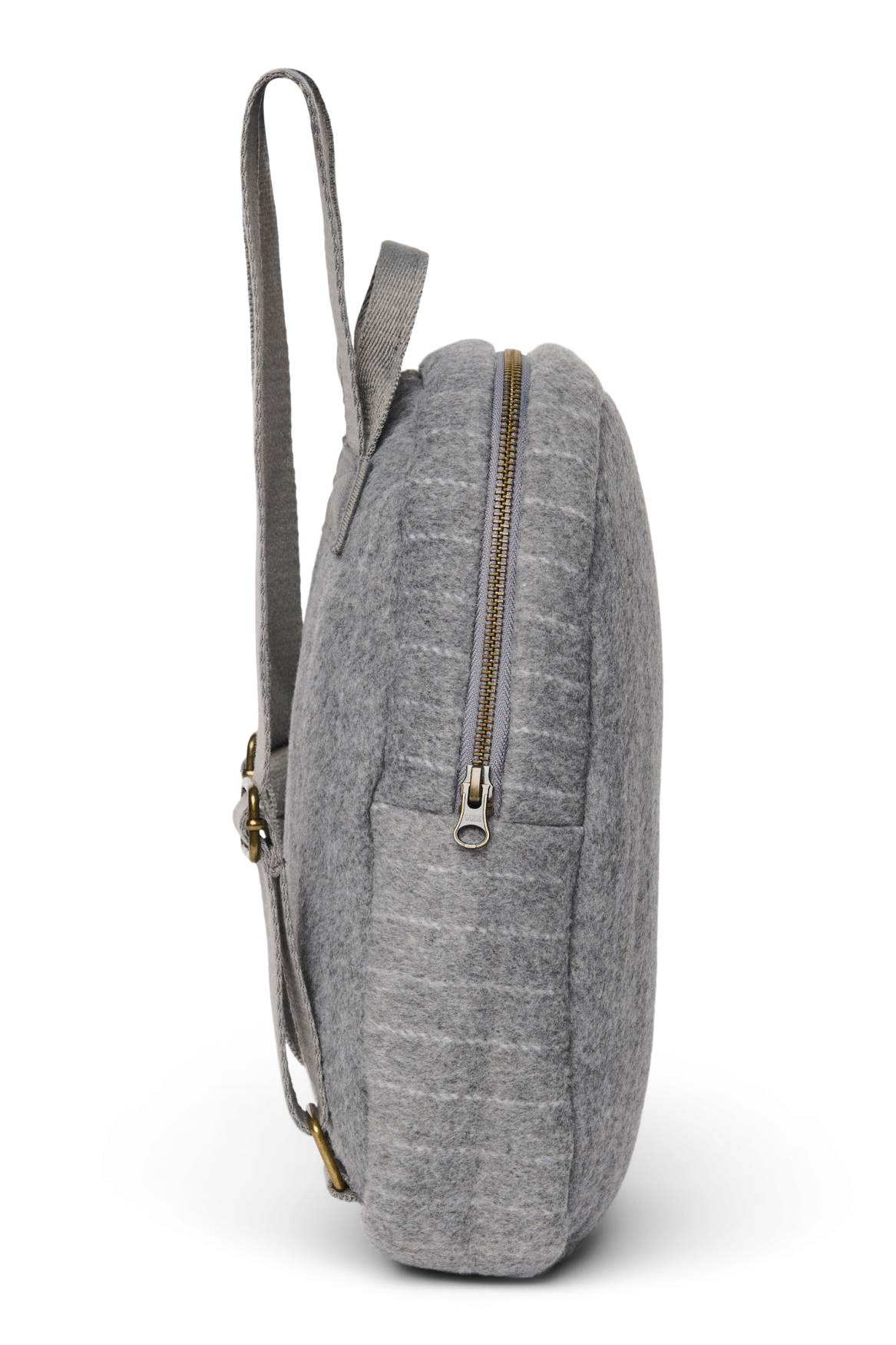 Flannel Chalkstripe Mini Backpack | Light Grey