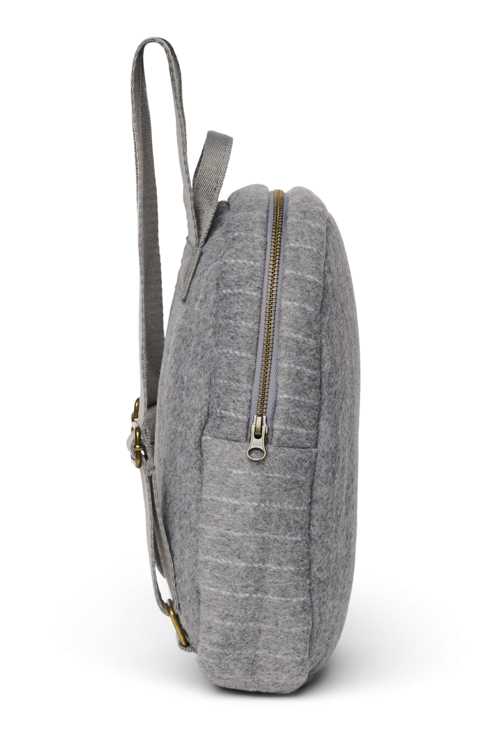 Flannel Chalkstripe Mini Backpack | Light Grey