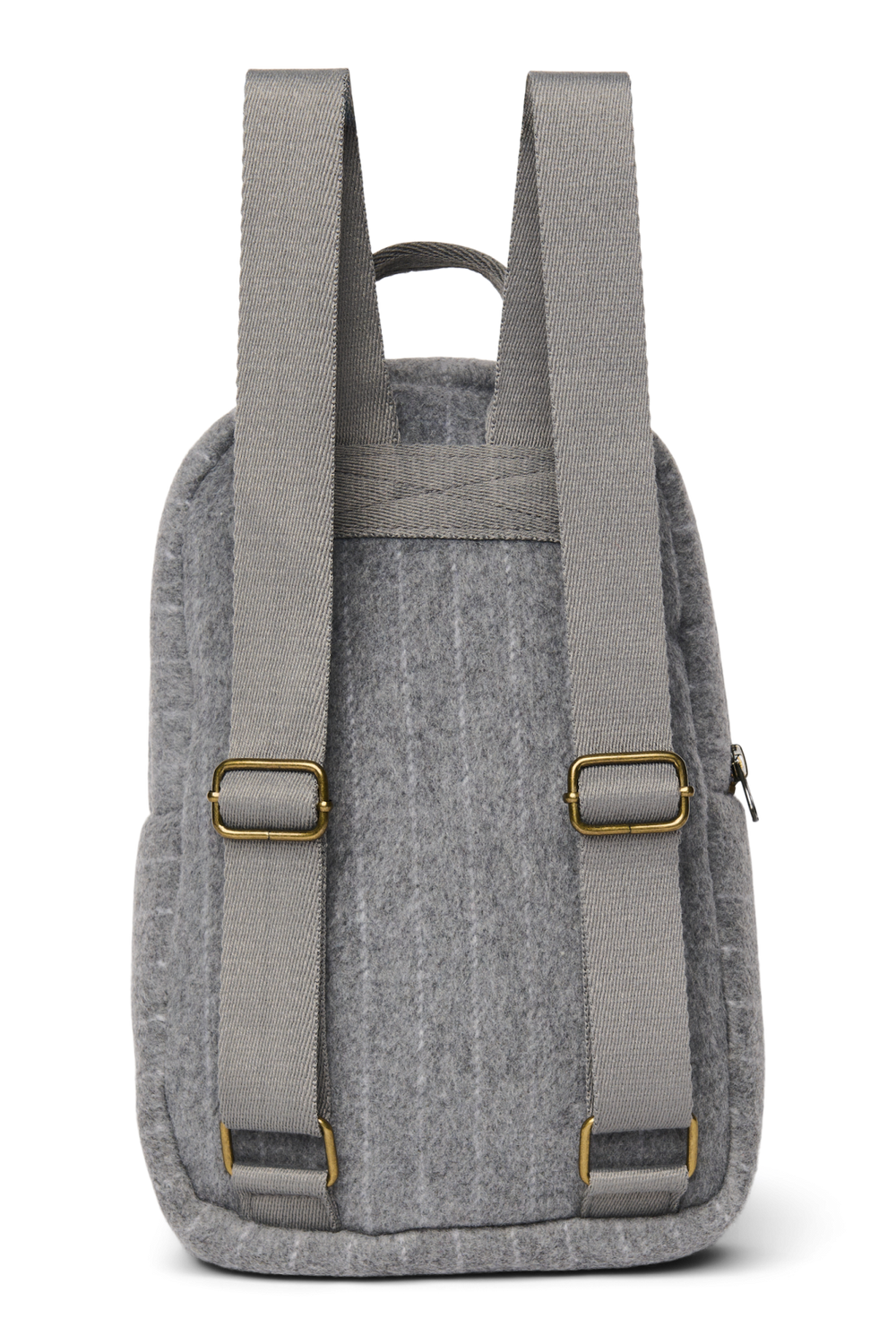 Flannel Chalkstripe Mini Backpack | Light Grey