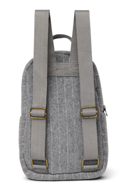 Flannel Chalkstripe Mini Backpack | Light Grey