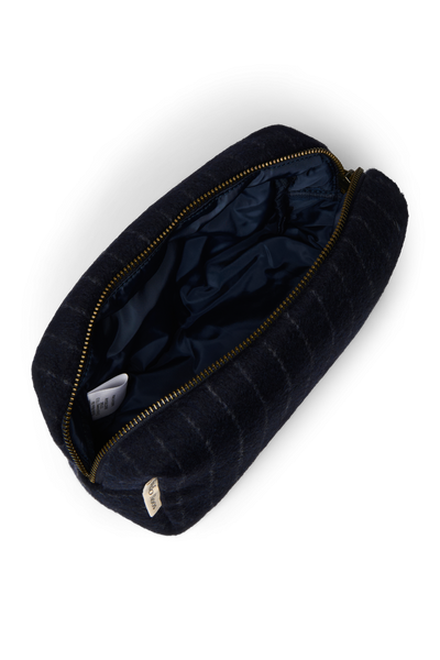 Flanelle craie Pouch | Bleu