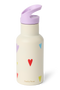 Stainless Steel Bottle 350ML | White Multicolor Hearts