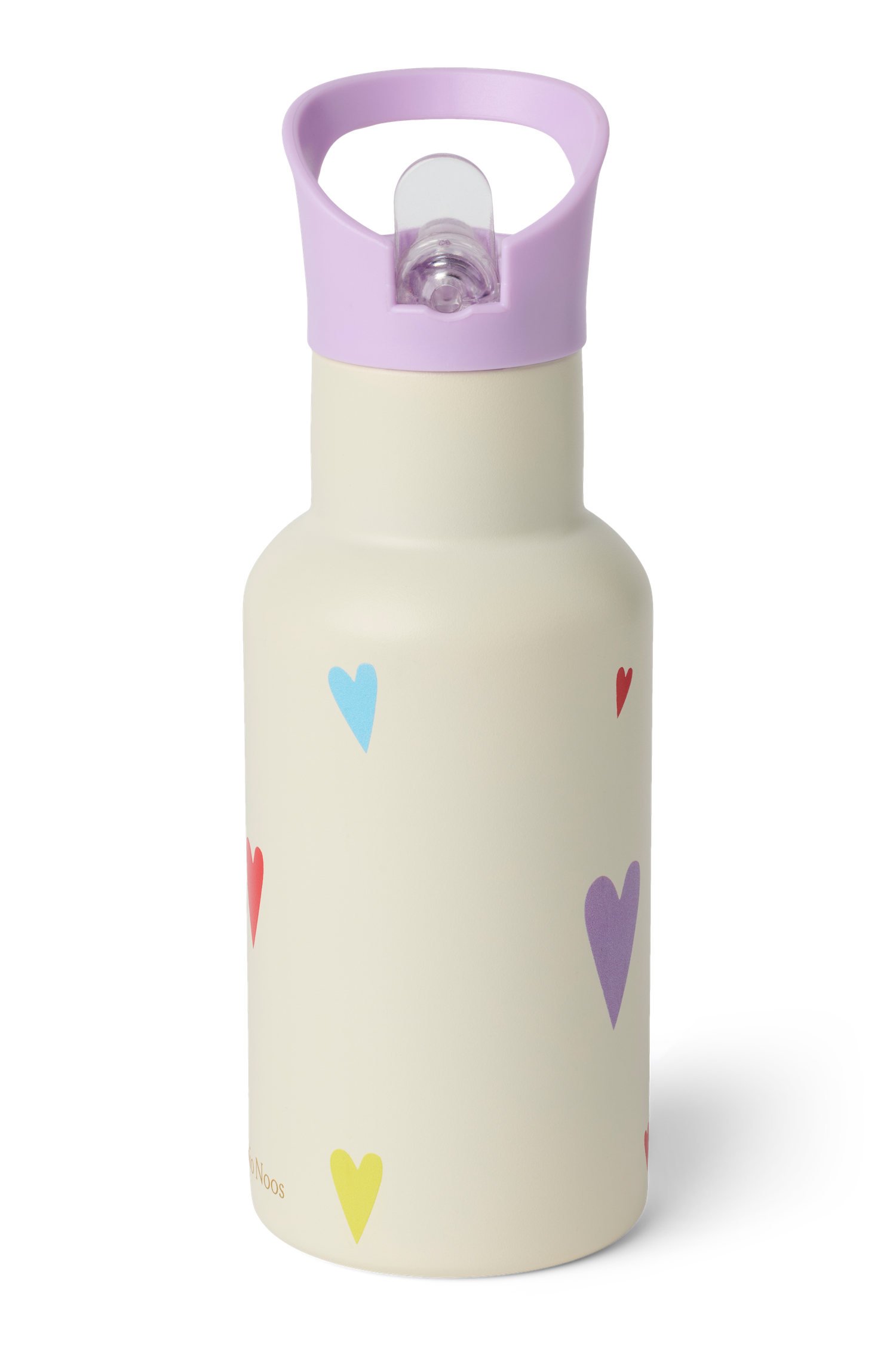 Stainless Steel Bottle 350ML | White Multicolor Hearts