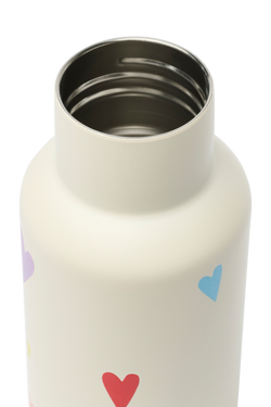 Stainless Steel Bottle 350ML | White Multicolor Hearts