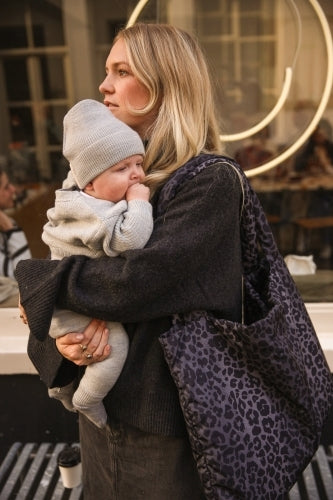 Matelassé Mom Bag | Leopard