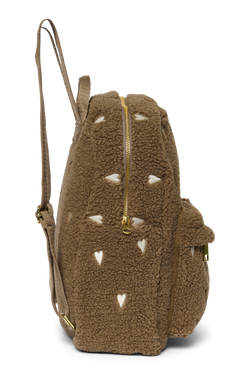 Teddy Midi Backpack | Brown Hearts