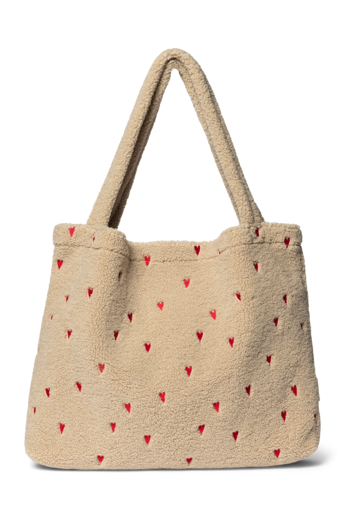 Teddy Mom Bag | Écru Hearts