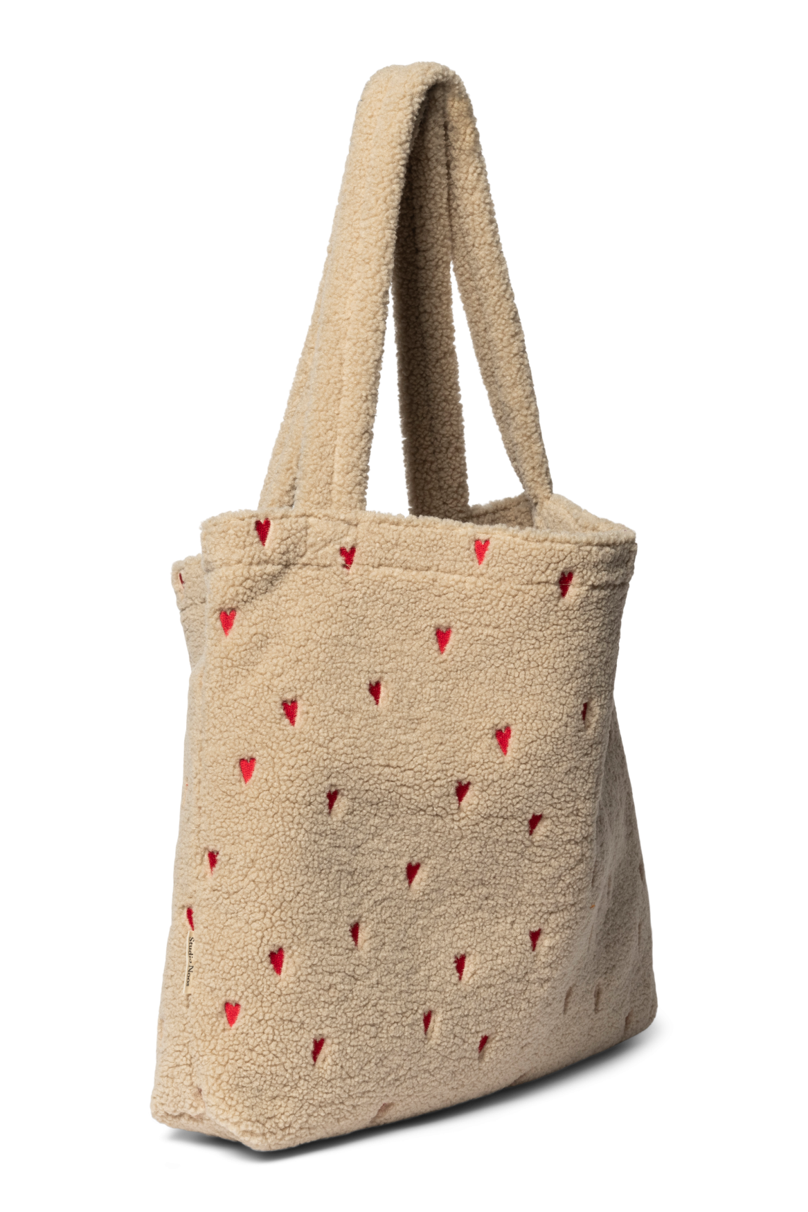 Teddy Mom Bag | Ecru Hearts