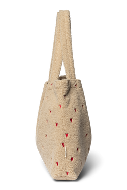 Teddy Mom Bag | Ecru Hearts