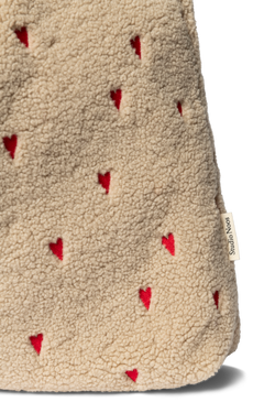 Teddy Mom Bag | Ecru Hearts