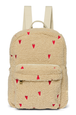 Teddy Midi Rugzak | Ecru Hearts
