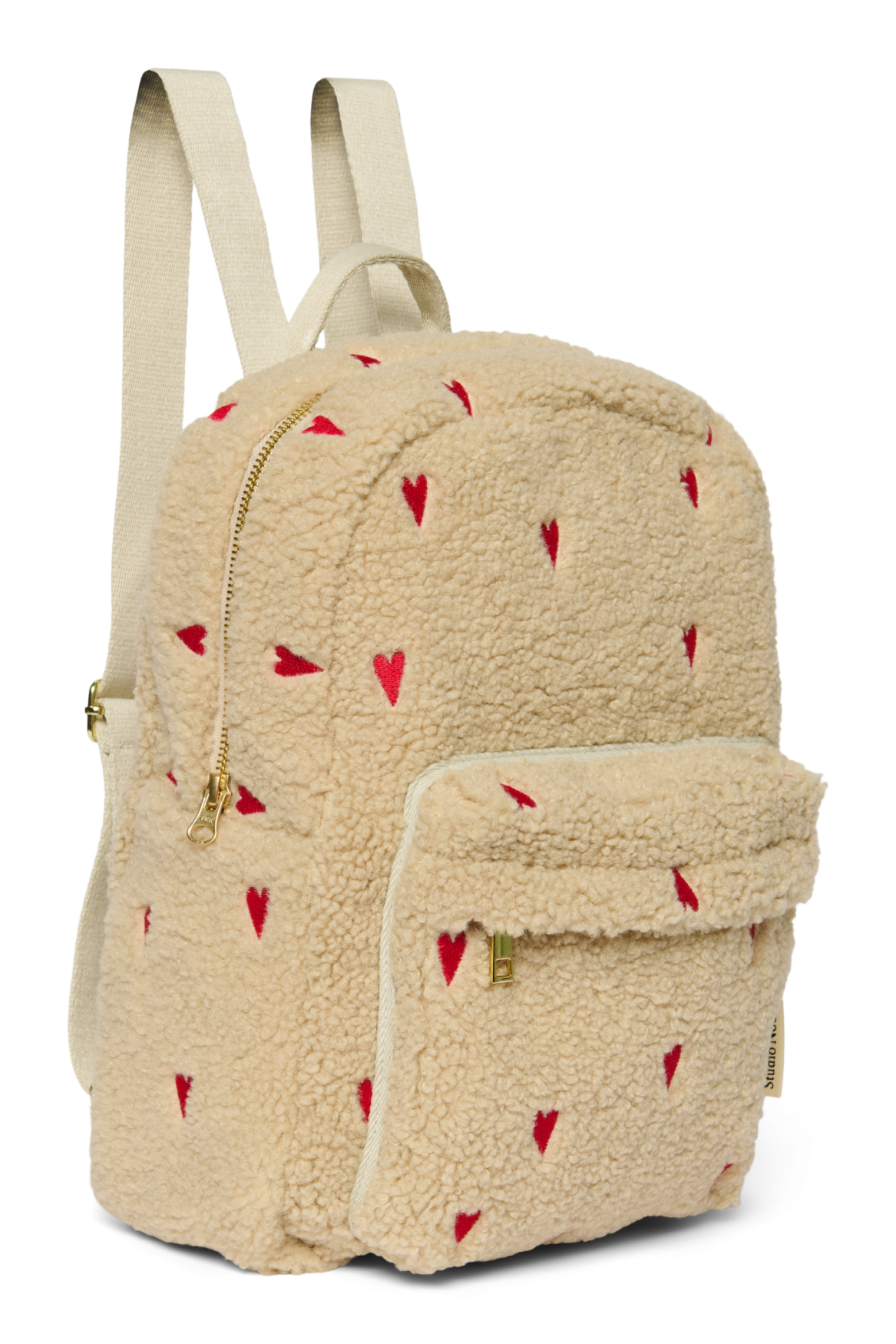Teddy Midi Rugzak | Ecru Hearts
