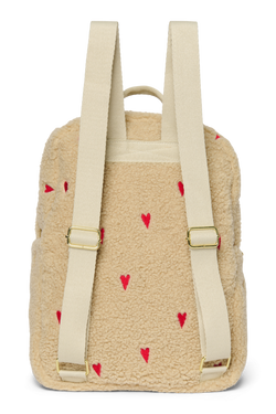 Teddy Midi Rugzak | Ecru Hearts