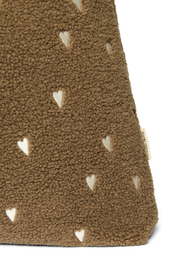 Teddy Mom Bag | Brown Hearts