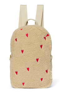  Ecru Hearts Teddy Mini Backpack 