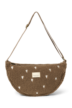 Teddy Adult Fanny Pack | Brown Hearts