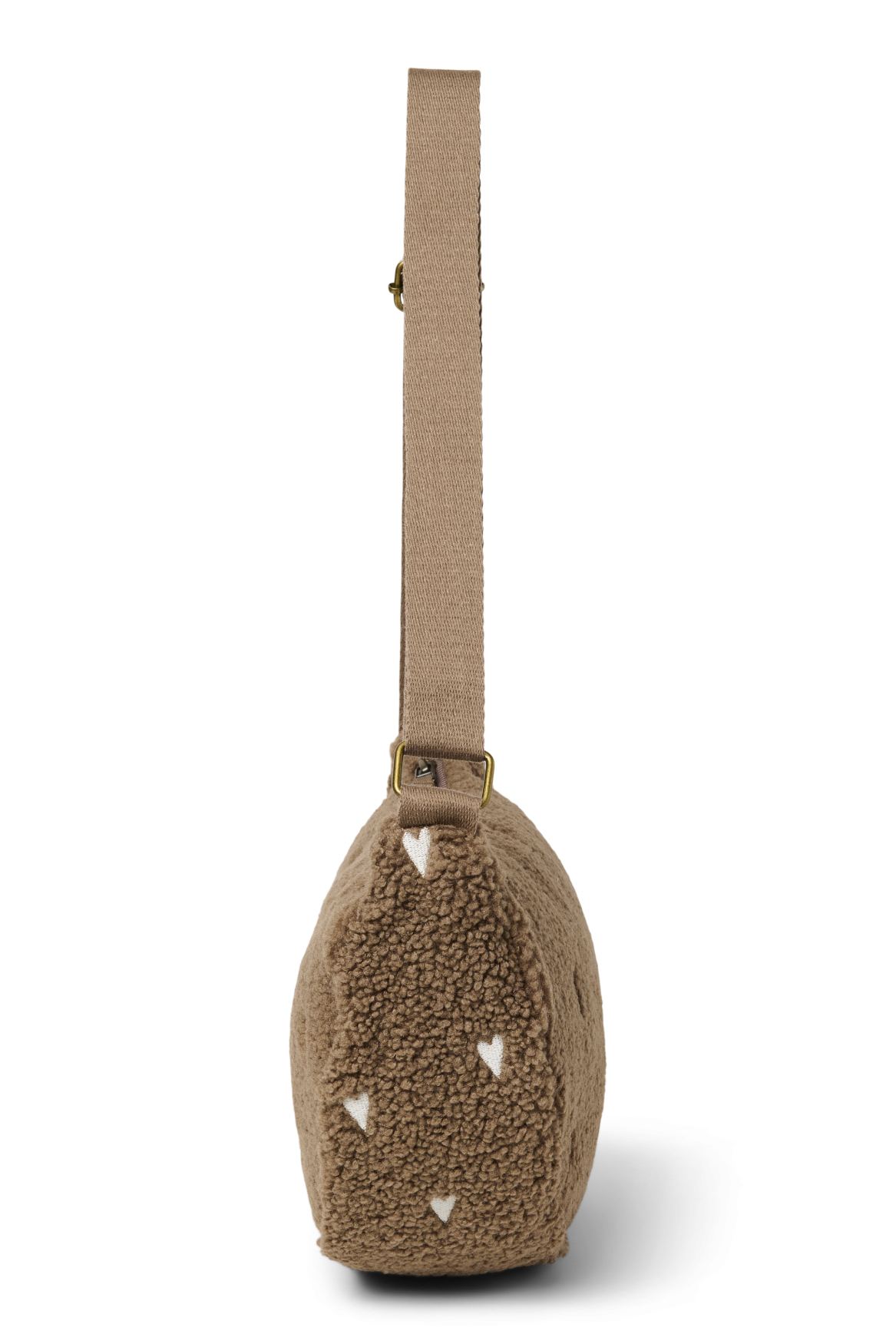Teddy Adult Fanny Pack | Brown Hearts