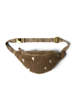 Teddy Mini Fanny Pack | Brown Hearts